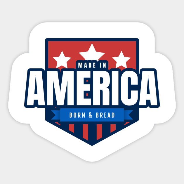 Made in America (USA) Sticker by Freedom & Liberty Apparel